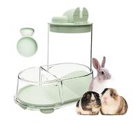 Hamster Bowl, Automatic Chinchilla Feeder, Transparent, Sturdy, Removable Water Dispenser, Storage Container for Mice, Pigeons, Ferrets, Chinchillas & Small Animals