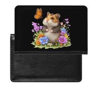 Hamster Butterfly Rat Passport Holder Travel Passport Wallet Case | PU Leather Passport Protector, Travel Wallet with Credit Card Slots