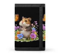 Hamster Butterfly Rat Wallet Slim Trifold Purse Card Holder Money Pouch Organizer Wallets