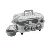 Hamster Cage | 2-Layer Assembled Transparent Crate | with Tunnel and Silent Wheel 37x25x22cm Mouse Cage,for Gerbil Pet Mice Small Animal Indoor Outdoor Exercise Bedding Resting Sleeping