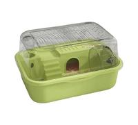 Hamster Cage - 2 Tier Cage For Hamsters with Silent Exercise Running Wheel and Transparent Top - Small Animal Habitat for Chinchilla Gerbil Squirrel Dining Resting Playing