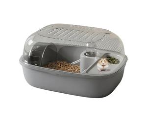Hamster Cage - 2 Tier Clear Small Animal Activity House for Evaluation | Exercise Wheel Habitat Accessories with Resilient Build Sl or Indoor Home Outdoor Travel Utility