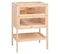 Hamster Cage 55x40x80 cm Solid Wood Fir vidaXL