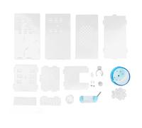 Hamster Cage Acrylic Clear with Silent Exercise Wheel, Small Animal Cage for Little Hamster - Transparent Design, Spacious Layout, Quiet Environment for Pets