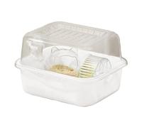 Hamster Cage, Acrylic Hamster Cage, Interactive Clear Habitat for Mice Chinchillas Dwarf Hamsters Indoor Outdoor Sleep and Games