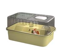 Hamster Cage, Acrylic Large Transparent Box, 18.11 x 12.2 x 9.45 Inches Portable Easy Easy Habitat, Sturdy Ventilated Design for Dwarf Hamsters, Guinea Pigs, Hedgehogs, Mice, Gerbils