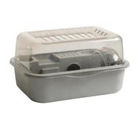 Hamster Cage Acrylic spacious double-layer hamster cage that can be taken out(Gris)