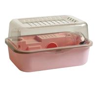 Hamster Cage Acrylic spacious double-layer hamster cage that can be taken out(Pink)