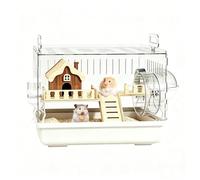 Hamster Cage Big, Acrylic Chinchilla Habitat, Indoor Gerbil House, for Animal Lovers Keepers Shops Living Room Bedroom Study Home Office Apartment Shelters