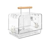 Hamster Cage Breathable Acrylic Villa Bird Cage for Small Birds Peony Parrot Bird Cage, Cage 30x21x23cm