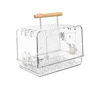 Hamster Cage Breathable Acrylic Villa Bird Cage for Small Birds Peony Parrot Bird Cage, Cage 30x21x23cm