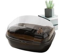 Hamster Cage, Cage and Habitat for Hamsters | Clear Acrylic and Habitats | Hamster Tank for Gerbils, Mice and Other Small Animals, Includes