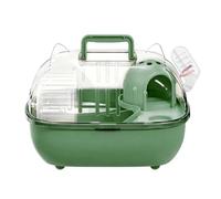 Hamster Cage Carrier with Drinking Bowl and Transparent Cover, Portable Hamster Carrier - Gerbils Rabbits Ferrets Mice Squirrels Home Travel and Veterinary Visit