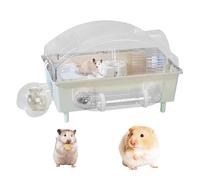 Hamster Cage, Clear Pet House Enclosure, 45x28x30cm, Transparent Pet Nesting Habitat, hedgehog cage, Multi-Purpose Small Animal Home, for hamster Chinchilla Bunny Dwarf Gerbil Guinea Ferret