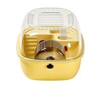 Hamster Cage - Clear Quiet Ventilated Openable Top Portable Easy Clean, Hamsterr Habitat Cagee, Small Animal Hamsters Habitats - For Home Dorm Office Living Room Balcony Apartment