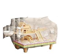 Hamster Cage Complete Hamster Cage 2-Layer Transparent Habitat For Hamsters Gerbils (18.5")