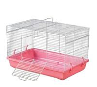 Hamster Cage Detachable chassis hamster cage with hollow structure for keeping small pets(Pink)