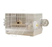 Hamster Cage Double layered hamster cage with hollow structure and running wheels for shelter