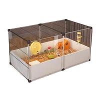 Hamster Cage Drawer style hamster villa with spacious household pet supplies(Black)
