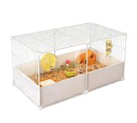 Hamster Cage Drawer style hamster villa with spacious household pet supplies(White)
