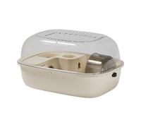 Hamster Cage Enclosure with Openable Top Breathable Ventilation Habitat for Sugar Glider Guinea Pigs Mice 12.20x9.25x6.30inch- beige