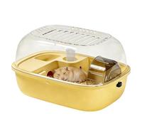 Hamster Cage - Habitat for Small Pets | Transparent Pet Kennel 50x30x35cm, Portable Enclosure, Openable Top, Mouse Cage Comfortable and Safe for Home, Sleep