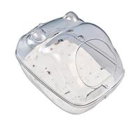 Hamster Cage Hamster Bathroom Cage Toy Accessories Clear Bath Box Relax Habitat House for Small Animals Hamsters(S)