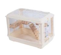 Hamster Cage Hamster cage acrylic landscape villa with elevated foot pads(Off white)
