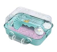 Hamster Cage Hamster cage acrylic transparent feeding box luxury pet villa double-layer