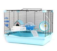 Hamster cage Hamster Cage Blue Transparent Hamster Villa Cage Portable Carrying Cage Castle Hamster Nest Breeding Cage Pet Supplies