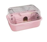 Hamster Cage Hamster Cage Chewproof Large Accessories Cages And Habitats Openable Top With Sheets Solid Built(Pink)