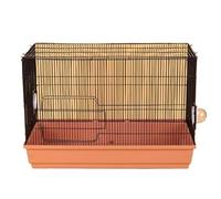 Hamster Cage Hamster cage grid with hollow out large space detachable chassis(Orange)