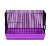 Hamster Cage Hamster cage grid with hollow out large space detachable chassis(Purple)