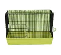 Hamster Cage Hamster cage grid with hollow out large space detachable chassis(Tender Green)