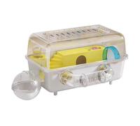 Hamster Cage Hamster cage made of acrylic transparent easy to clean spacious feeding box(White)