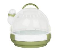 Hamster Cage Hamster cage portable small pet supplies handheld carrying(Green)