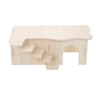 Hamster Cage Hamster Hideout House animal Climbing Chinchilla Toy Ladder Toyswoodland Hide Castle Pets Playground Hideaway