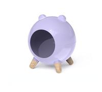 Hamster Cage Hamster Nest Hideaway House Bedroom Landscaping Hiding Supplies for Dwarf Hamsters Gerbils Habitat(Purple)