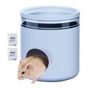 Hamster Cage Hide Outs - Labyrinth Hamster Hide | Hamster Cage Tunnel House | Creative Cooling Nest - Protection with 2 Ice Packs for Pet Home Habitat Hiding Place Sleeping Game | Summer Cool Little