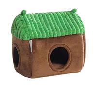 Hamster Cage Hides | Small Animal Cage,House Cushion Fleece Hut, Small Animal Cage, Adorable Shape, Cozy House Bedding, Double Sided Velvet for Hamster, Mice, Parrot, Chinchilla