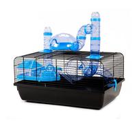 Hamster Cage Landmark Small Animal with Tubing Accessories Pink Green Blue
