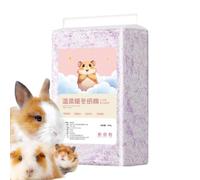 Hamster Cage Liner - Dust-free Paper Bed for Hamsters, Gerbils, Rabbits and Guinea Pigs, Autumn and Winter Warm Bed, Absorbent and Deodorizing Paper Pulp, Soft Lining for Cage