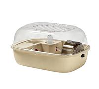 Hamster Cage - Luxury Golden Acrylic Small Animal Habitat | Open Canopy | Compact Pet Habitat With Accessories For Indoor And Travel Use, Suitable For Hamsters,