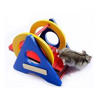 Hamster Cage Pet Hamster Mice Squirrel Swing Seesaw Playing Toy Cage Decor Multi-layer Ladder Colorful Toys