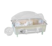 Hamster Cage, Pet House Enclosure, Clear Pet Nesting Habitat for Small Animals, Transparent with Ventilation and Secure Lock, Comfortable and Safe Space for Rest Play