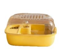 Hamster Cage Pet supplies hamster cage acrylic space divided into large areas(Yellow)