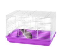 Hamster Cage - Portable Gerbil Home Ventilated Habitat for Small Animals | Detachable Bottom Pet Cage Accessories Sleep Play Chew Indoor Housing for