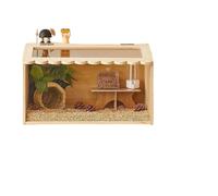 Hamster Cage Small Animals Cages Large Hamster House Indoor Constant Temperature Desktop Guinea Pigs Dwarf Rabbit Habitats(50x30x30cm)