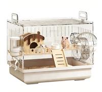 Hamster Cage Small villa spacious acrylic transparent breeding hamster cage