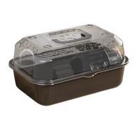 Hamster Cage Spacious hamster cage acrylic villa indoor golden bear nest Habitat(Black)